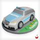 Hamova Thementorte/Motivtorte Geburtstagstorte 3D Torte Polizeiauto