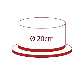 20 cm (12 - 16 Tortenstücke)