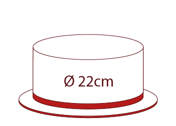 22 cm (12 Tortenstücke)