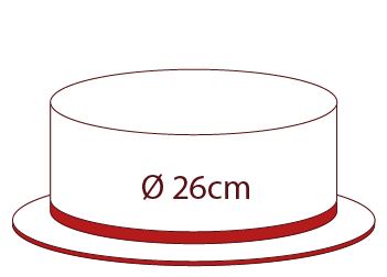 26 cm (16 Tortenstücke)