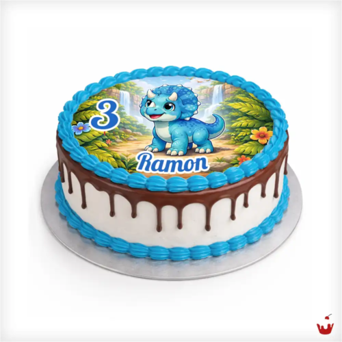 Hamova-Konditorei-Fototorte-Dinotorte-Triceratops-Magdeburg