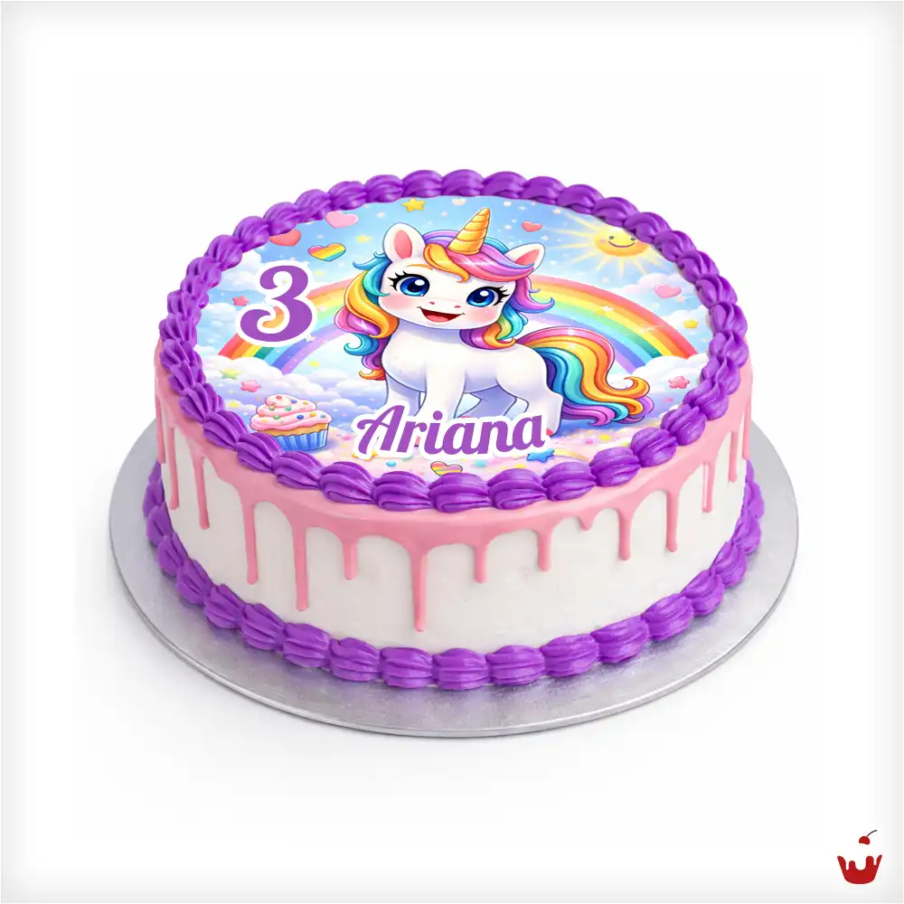 Hamova Konditorei Magdeburg Einhorn Fototorte - Unicorn